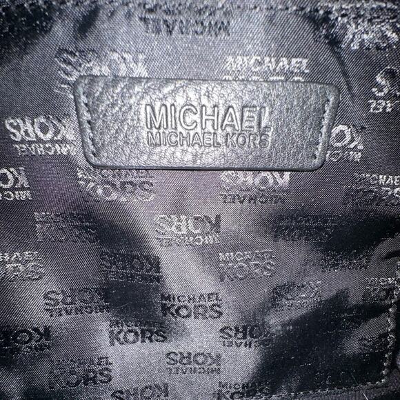 Michael Kors Large Weekender Tote Bag Black Pebbled Leather - Picture 9 of 13